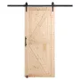Staldør og hardware -kit 36 ​​"X 84" Wood Sliding Barn Door Kit