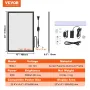 Billedramme Poster Frame LED LYS BOX 556X352MM Filmplakater Sort