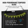 LED Message Writing Board 16 "X12" Oplyst sletbart tavlet tavle