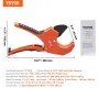 PVC Pipe Cutter, 0-2-1/2" O.D. Ratcheting PVC Pipe Cutter, Heavy Duty Tube Cutting Tool with Spare SK5 Blade for PVC, CPVC, PP-R