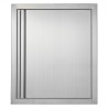 BBQ Access Door, 457x533 mm Single Outdoor Kitchen Door, Stainless Steel Flush Mount Door, Wall Vertical Door with Recessed