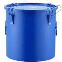Fryer Grease Bucket, 8 Gal Oil Disposal Caddy Carbon Steel Fryer Oil Bucket With Rust-Proof Coating, Oil Transport Container