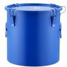 Fryer Grease Bucket, 8 Gal Oil Disposal Caddy Carbon Steel Fryer Oil Bucket With Rust-Proof Coating, Oil Transport Container
