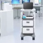 3 lag laboratorievogne mobil medicinsk vogn med 2 skuffer og 1
