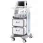 3 Tiers Lab Carts, Lab Utility Cart with 2 Drawers & 1 Top Tray, Mobile Medical Cart with ABS Material, Lab Rolling Cart with 4 