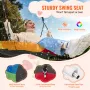 Tree Swing, 40 Inch Saucer Swing, 750lbs Weight Capacity, 900D Oxford Fabric Swing Seat with 2 Tree Hanging Straps and Adjustabl