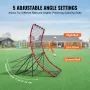 Baseball And Softball Rebounder Net, 4 x 5.5 ft PitchBack Baseball Pitching Nest, Pitch Return Trainer Rebound Net with Pitching