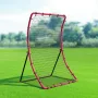 Baseball And Softball Rebounder Net, 4 x 5.5 ft PitchBack Baseball Pitching Nest, Pitch Return Trainer Rebound Net with Pitching