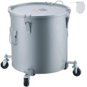 Fryer Grease Bucket, 8 Gal Oil Disposal Caddy med hjulbase, kulstofstål med rustbeskyttelsesbelægning, olietransportbeholder
