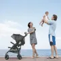 Lightweight Stroller, Compact Easy Fold MultiPosition Recline Canopy Backrest, Carbon Steel Frame, Large Storage Basket,Cup Hold
