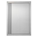 BBQ Access Door, 432x610 mm Enkelt udendørs køkkendør, rustfrit stål Flush Mount Door, Wall Lodret Door med forsænket