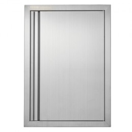 BBQ Access Door, 432x610 mm Single Outdoor Kitchen Door, Stainless Steel Flush Mount Door, Wall Vertical Door with Recessed