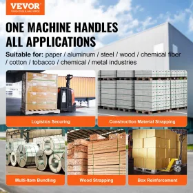 Pneumatic Strapping Tool Hand Held Strapping Machine for 1/2"-3/4" PP/PET