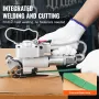 Pneumatic Strapping Tool, for 1/2"-3/4" PP & PET Plastic Belt, Packaging Strapping Machine, Handheld Baler Automatic Packaging M