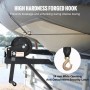 Hand Winch, 1200 lbs Pulling Capacity, Boat Trailer Winch Heavy Duty Rope Crank with 23 ft Polyester Strap and Two-Way Ratchet,