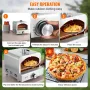 11 "Udendørs pizzaovns bærbar gasovn 430 rustfrit stål til