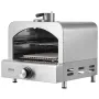 Outdoor Pizza Oven, 13" Gas Fired Pizza Maker, Portable Outside Pizza Grill with Thickened Cordierite Pizza Stone and Built-in T