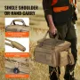 Range Bag for 4 Pistols, Tactical Gun Range Bag with 3 Detachable Baffles & 6 Magazines, Firearm Shooting Handgun Bag for Outdoo