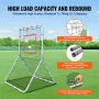 Baseball og softball rebounder net 3,5 x 6 ft 5 justerbare