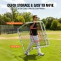 Baseball og softball rebounder net 3,5 x 6 ft 5 justerbare