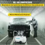 Air Compressor 41.6 L, Ultra Quiet Air Compressor 1 HP, Oil-Free Air Compressor Steel Tank 750W, Portable Air Compressor 8 bar, 