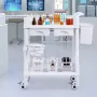 2 lag laboratorievogne mobil medicinsk vogn 2 bakker 2 skuffer