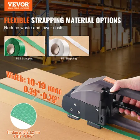 Automatic Electric Strapping Machine Tool for PP/PET 1-1.9 cm Straps