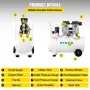 Air Compressor 41.6 L, Ultra Quiet Air Compressor 1 HP, Oil-Free Air Compressor Steel Tank 750W, Portable Air Compressor 8 bar, 
