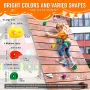 32 Rock Climbing Holds, Multi-Size and Multi-Colored Climbing Rocks for Kids and Adults, Rock Wall Holds with Mounting Hardware,