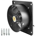 Industrial Extractor Metal Axial udstødningsventilation Commercial Air Blower Ventilator 254mm / 10 "inches (2 pol) 1850m3 / t