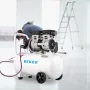 Air Compressor 41.6 L, Ultra Quiet Air Compressor 1 HP, Oil-Free Air Compressor Steel Tank 750W, Portable Air Compressor 8 bar, 