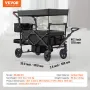 Vogn klapvogn push pull quad sammenfoldelig for 2 børn m/