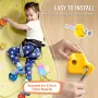 25 Rock Climbing Holds, Multi-Size and Multi-Colored Climbing Rocks for Kids and Adults, Rock Wall Holds with Mounting Hardware,