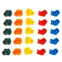25 Rock Climbing Holds, Multi-Size and Multi-Colored Climbing Rocks for Kids and Adults, Rock Wall Holds with Mounting Hardware,