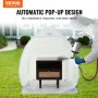 Spray Paint Shelter Portable Spray Paint Tent Booth 101.6x88.9x101.6 cm Pop Up
