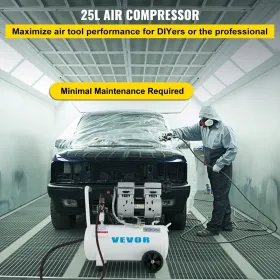 Air Compressor 5.5 Gallon, Portable Air Compressor 1 HP, Oil-Free Air Compressor Steel Tank 750W,  Pancake Air Compressor 115