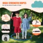 Spider Web Saucer Swing, 40 Inch Round Swings for Kids Outdoor, 750lbs Weight Capacity Saucer Tree Swing, Stable Woven Rope Swin
