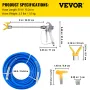 Airless Paint Spray Slose Kit 50ft 1/4in Drejeled