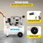 Air Compressor 20.8 L, Portable Air Compressor 1 HP, Oil-Free Air Compressor Steel Tank 750W, Pancake Air Compressor 115 PSI, Ul