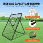 Baseball og softball rebounder net 4x6 ft pitchback justerbare