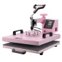 Heat Press Machine 38x38 cm 8 in 1 with 850.5 g Tumbler Press T-Shirts Pink