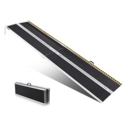 Portable Wheelchair Ramp, 10 ft 800 lbs Capacity, Non-Slip Aluminum Folding Threshold Ramp, Foldable Mobility Scooter Ramp