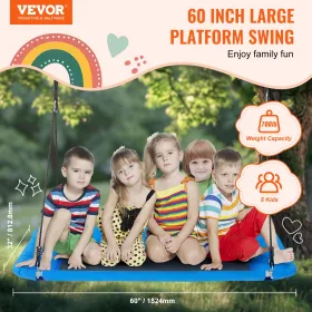 Platformgynge 60 tommer platformsgynge til børn, 340 kg vægtkapacitet