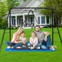 Platform Swing, 60 Inch Platform Tree Swing for Kids and Adults, 700lbs Weight Capacity Outdoor Swing, 900D Oxford Fabric Swing 
