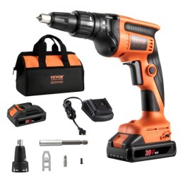 Drywall Screw Gun, 20V Max Drywall Screwgun, 4200RPM Brushless Cordless Drywall Gun Kit with 2 Battery Packs, Charger, Belt