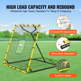 Basketball Rim, Wall Door Mounted Basketball Hoop, Heavy Duty Q235 Basketball Flex Rim Goal Replacement with Net and Double