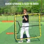 Baseball And Softball Rebounder Net, 4 x 4.5 Feet PitchBack Baseball Nest for Pitching and Fielding Training, Pitch Return Train