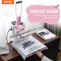 Heat Press Machine 38x38 cm Slide Out Heat Transfer Machine T-Shirts Pink