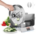 Manual Vegetable Fruit Slicer, 0-0.5"/0-12mm Thickness Adjustable Commercial Slicer Machine, Stainless Steel Food Cutter