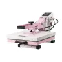 Heat Press Machine 38x38 cm Slide Out Heat Transfer Machine T-Shirts Pink